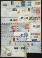 ITALY: 1935/1949: 16 Covers Or Cards With Marks Of Special Flights Or Related To Aviation, Several With Special Cinderel - Sonstige & Ohne Zuordnung