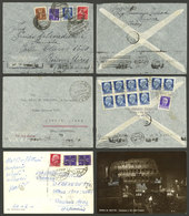 ITALY: 21/DE/1939 Roma - Buenos Aires, 2 Covers And One Card Flown On First Flight Roma - Rio De Janeiro By LATI, All Wi - Altri & Non Classificati