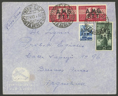 ITALY - TRIESTE: 22/AP/1949 Trieste - Buenos Aires, Airmail Cover Franked With 230L., VF Quality! - Autres & Non Classés