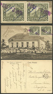 NICARAGUA: 2/JUL/1934 TASBAPAUNI - Argentina, Postcard With View Of Church, Franked With 2c. (2x Sc.513 With Control Ove - Nicaragua