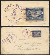 PANAMA: Cover Franked By Sc.C15, Sent From BOCAS DEL TORO To Colón On 29/NO/1931 And Forwarded To Chitré (arrival Mark O - Panamá