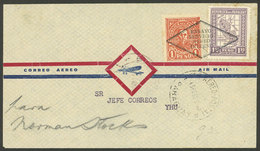 PARAGUAY: 4/SE/1930 First Flight Asunción - Ihu, Cover Of Excellent Quality With Arrival Backstamp, Rare! - Paraguay