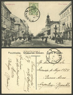 POLAND: 18/NO/1907 LOWICZ - Buenos Aires, Postcard With View Of Leszno Street In Warzawa, Franked With 2k., VF Quality! - ...-1860 Vorphilatelie