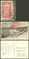 ST. PIERRE ET MIQUELON: 5/DE/1936 St.Pierre - Argentina, Postcard With General View Of The City, Franked With 90c. (Sc.1 - Brieven En Documenten