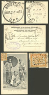 SURINAME: 27/MAR/1908 Paramaribo - Georgeteown - Barbados - Buenos Aires, Postcard With View Of Javanese Family, Franked - Suriname