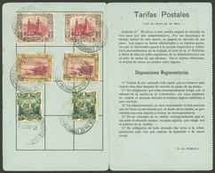 URUGUAY: PO Box Payment Card Of 1902/3 With Stamps For 12P. (Yvert 129/130 + 159, 2 Examples Of Each Value), VF Quality  - Uruguay