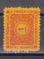 INDOCHINE        N°  YVERT  :  TAXE  75   NEUF AVEC  CHARNIERES      ( 02/37   ) - Postage Due