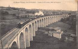 87-SAINT-LEONARD- VIADUC DE 22 ARCHES 406 M LONGUEUR - Saint Leonard De Noblat