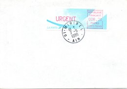 FRANCE. Timbre De Distributeurs N°130 De 1988. Type B. Sur Enveloppe. Appareil Miribel. - 1988 « Comète »