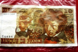 1972  Monnaie Billets De Banque Bank Billet France ''Francs''  10 F 1972-1978 ''Berlioz'' état Voir Photos - 10 F 1972-1978 ''Berlioz''