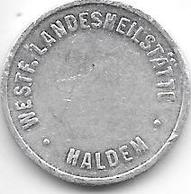 *notgeld  Haldem Westf. Landesheilsatte  5 Pfennig O.j./ND  Alu.   5481.1 - Autres & Non Classés