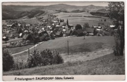 Sebnitz Saupsdorf - S/w Ortsansicht 1 - Sebnitz