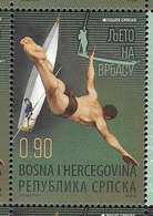 BOSNIA SERB , 2019, MNH, SUMMER AT VRBAS, SURFING, CANOES, SWIMMING, DIVING,1v - Kanu