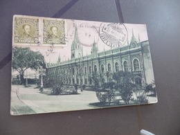 CPA  Vénézuela La Universidad 2 Old Stamps    Paypal  Ok Out Of EUrope - Venezuela