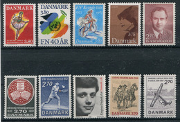 Denmark. 10 Different Stamps** - Verzamelingen