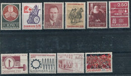 Denmark. 10 Different Stamps** - Collezioni