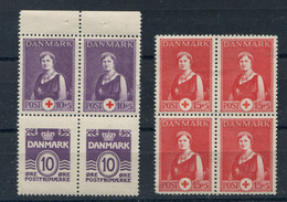 Denmark. 2 Blocks Of 4** - Collezioni