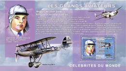 Congo 2006 - IMPERFORATED Les Grands Aviateurs (Antoine De Saint - Exupery) S/s - Neufs