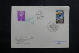 TCHÉCOSLOVAQUIE - Enveloppe Par Ballon Et Par Vol Par Hélicoptère En 1968 - L 41397 - Covers & Documents