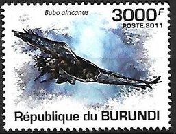 BURUNDI - MNH - 2011 -  Spotted Eagle-Owl    Bubo Africanus - Hiboux & Chouettes