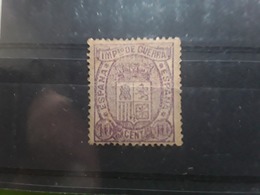 ESPAGNE / ESPANA / SPAIN / SPANIEN ,1875 ,Impuesto De Guerra No 4, 10 C Lilas Neuf ** Cote 18 Euros - War Tax