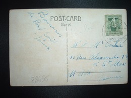 CP CAIRO BEDOUIN CAMP TP 4 M OBL.12 MA 38 PORT SAID - Storia Postale