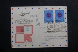 POLOGNE - Enveloppe Par Hélicoptère En 1969 Pour La Belgique, Affranchissement Plaisant - L 41439 - Cartas & Documentos