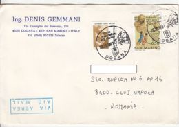 ALEXANDER FLEMING, BASKETBALL, STAMPS ON COVER, 1991, SAN MARINO - Lettres & Documents