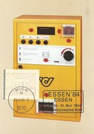 Österreich Austria 1984 Wien Essen Exhebition ATM FRAMA Maxicard - Machine Labels [ATM]