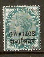 INDIA - GWALIOR 1889 ½a SG 16 LIGHTLY MOUNTED MINT - Gwalior