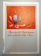 Brazil 014 AEROGRAMA NATAL ANO NOVO VELA Candle Christmas New Year - Entiers Postaux