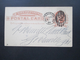 USA 1885 GA Pittsburg Gedruckte Karte Der Exchange National Bank Credited 173,25 Dollar - Covers & Documents