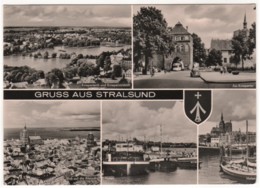 Stralsund - S/w Mehrbildkarte 8 - Stralsund