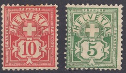 HELVETIA - SUISSE - SVIZZERA - Lotto Composto Da 2 Valori: Yvert 66 Nuovo Senza Gomma E 67 Nuovo MH Di Seconda Scelta. - Unused Stamps