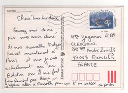 Beau Timbre Sur CP , Carte , Postcard  Pour La France - Cartas & Documentos