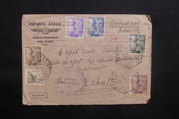 ESPAGNE - Enveloppe De San Sebastian Pour Le Maroc En 1940 Avec Contrôle Postal ,affranchissement Plaisant - L 41480 - Nationalistische Zensur