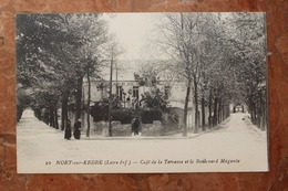 NORT SUR ERDRE (44) - CAFE DE LA TERRASSE ET LE BOULEVARD MAGENTA - Nort Sur Erdre