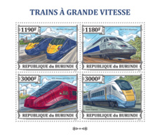 BURUNDI 2013 - Trains M/S. Official Issues. - Neufs