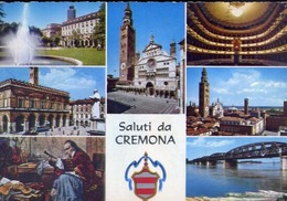 Saluti Da Cremona - Formato Grande Viaggiata – E 13 - Cremona