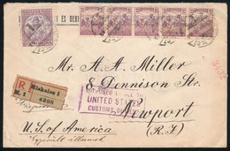 1923 Ajánlott Levél Az USA-ba 625K Bérmentesítéssel - Other & Unclassified