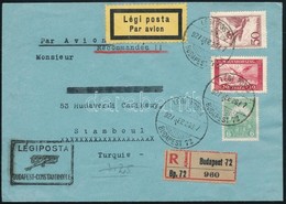 1927 Ajánlott Légi Levél Isztambulba - Other & Unclassified