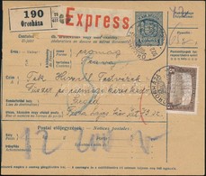 1922 Expressz Csomagszállító 13 X K Arató Bérmentesítéssel - Otros & Sin Clasificación