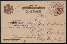 Kolozsvár 1920 Cenzúrás Díjjegyes Levelezőlap Brassóból Németországba. Signed: Bodor - Autres & Non Classés