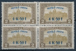 ** 1818 Repülő Posta  4K50f Négyestömb (30.000) - Sonstige & Ohne Zuordnung