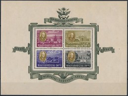 ** 1947 Roosevelt Fogazott Blokk (25.000) (saroktörés / Corner Fold) - Sonstige & Ohne Zuordnung