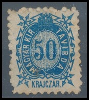 O 1873 Távírda Kőnyomat 50kr T6 Részben Gumizott (16.500) - Andere & Zonder Classificatie