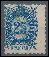 O 1873 Távírda Kőnyomat 25kr T4 Nagyon Ritka! (13.000) - Andere & Zonder Classificatie