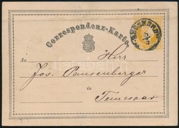 ~1870 Díjjegyes Levelezőlap 'G:BECSKEREK' - Temesvár - Sonstige & Ohne Zuordnung