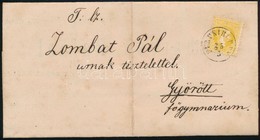 1868 2kr Gyászjelentésen 'FÜNFKIRCHEN' -'GYŐR RAAB' - Other & Unclassified