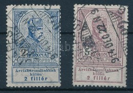 O 1913 Árvíz  2K, 5K  (14.000) - Sonstige & Ohne Zuordnung
